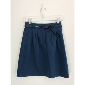 Theory Teal Pencil Skirt with Belt